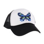 Blue Abstract Butterfly C.C Ball Cap GBA03