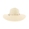 Gem Adorned Straw Wide Brim C.C Panama Hat STI01